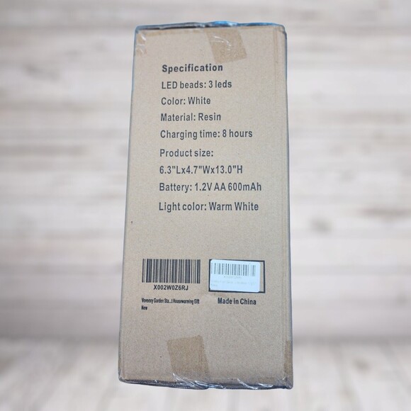 Voveexy Angel Garden Statue, Solar Garden Figurine Lotus Outdoor Decor with Warm - Picture 5 of 6